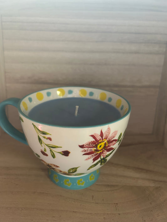 Oceanic Bloom soy wax candle
